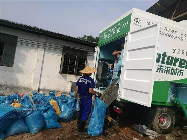 高州工业污泥压干处理